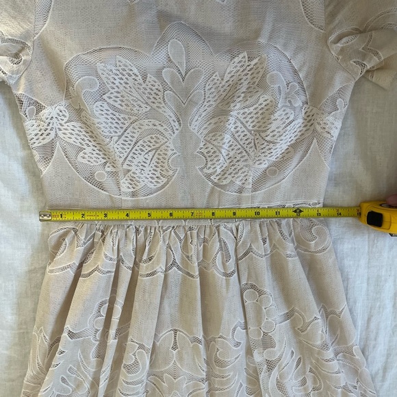 Topshop Cream and White Lace Dress - Picture 8 of 9
